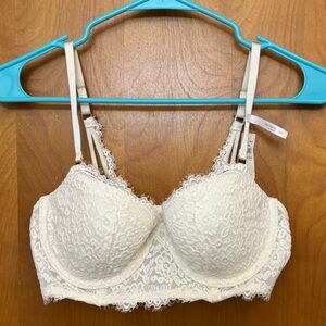 Aerie White Balconette Bra
